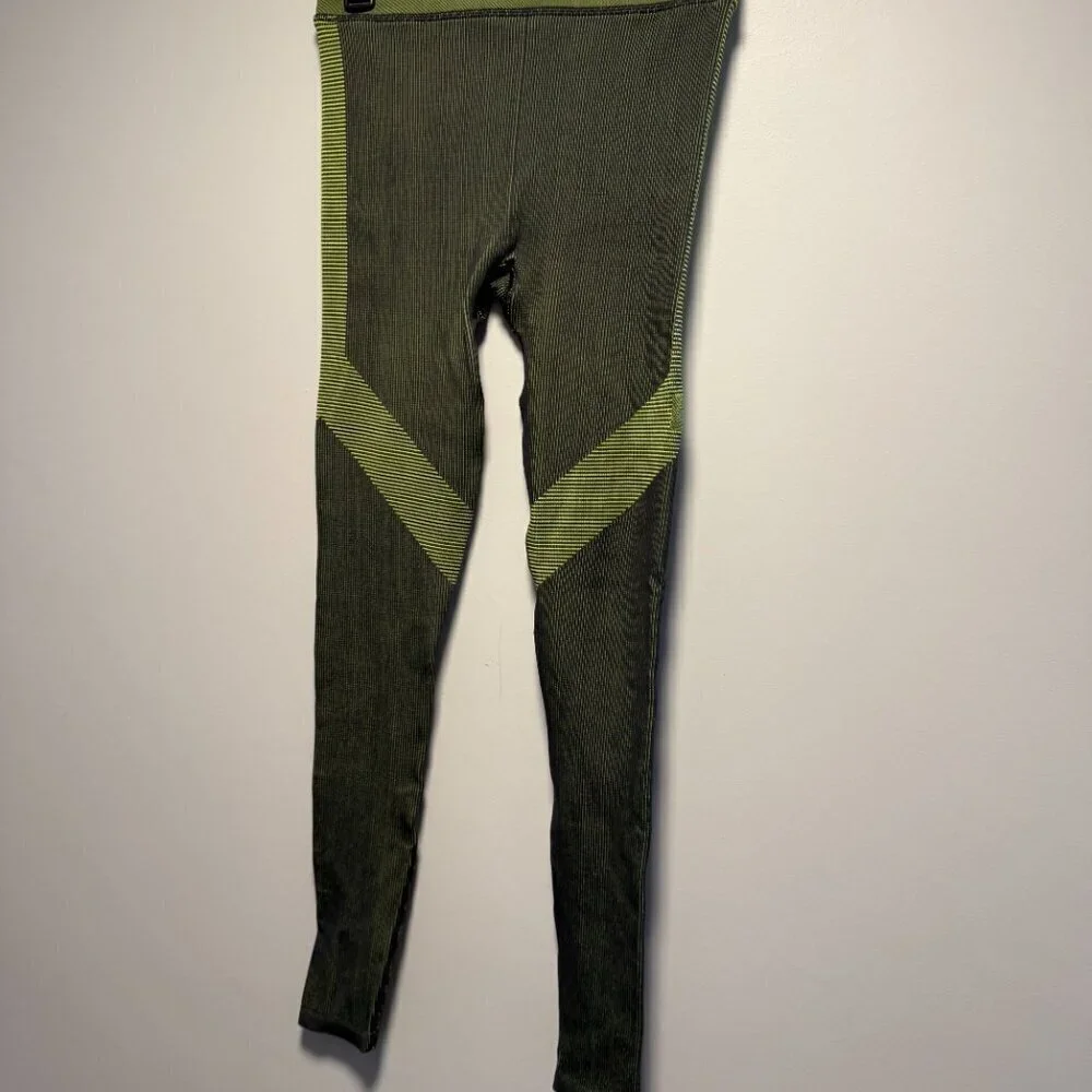 Alo Yoga Illusion Seamless High-Waist Legging Small Anthracite/Highlighter